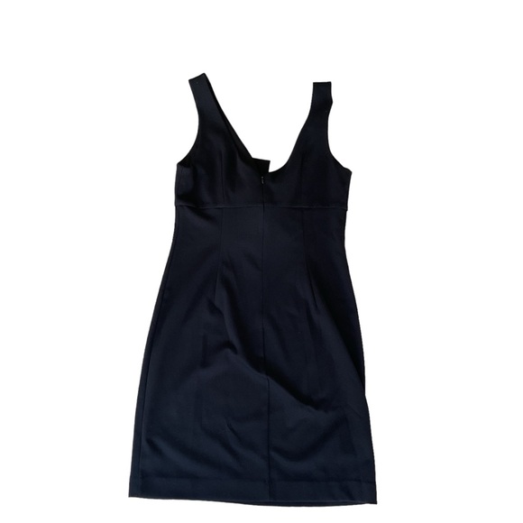 Allen B by Allen Schwartz Women’s Black V Neck Midi Sleeveless Dress SzM - Picture 3 of 4